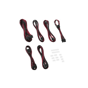 Miniatura produktu: CableMod C-Series Rmi, RMx ModFlex Essentials Zestaw przewodów czarno-czerwony