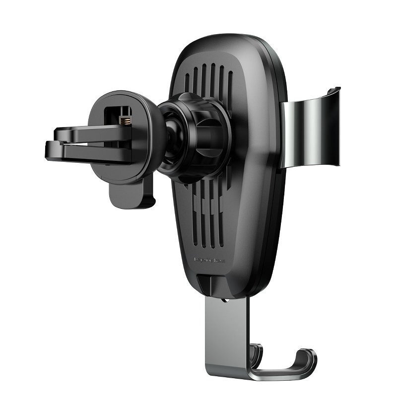 Samochodowy uchwyt grawitacyjny do telefonu Baseus Metal z ładowarką indukcyjną Qi 10W - czarny (WXYL-B0A)