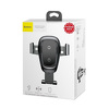 Miniatura zdjęcia: Samochodowy uchwyt grawitacyjny do telefonu Baseus Metal z ładowarką indukcyjną Qi 10W - czarny (WXYL-B0A)