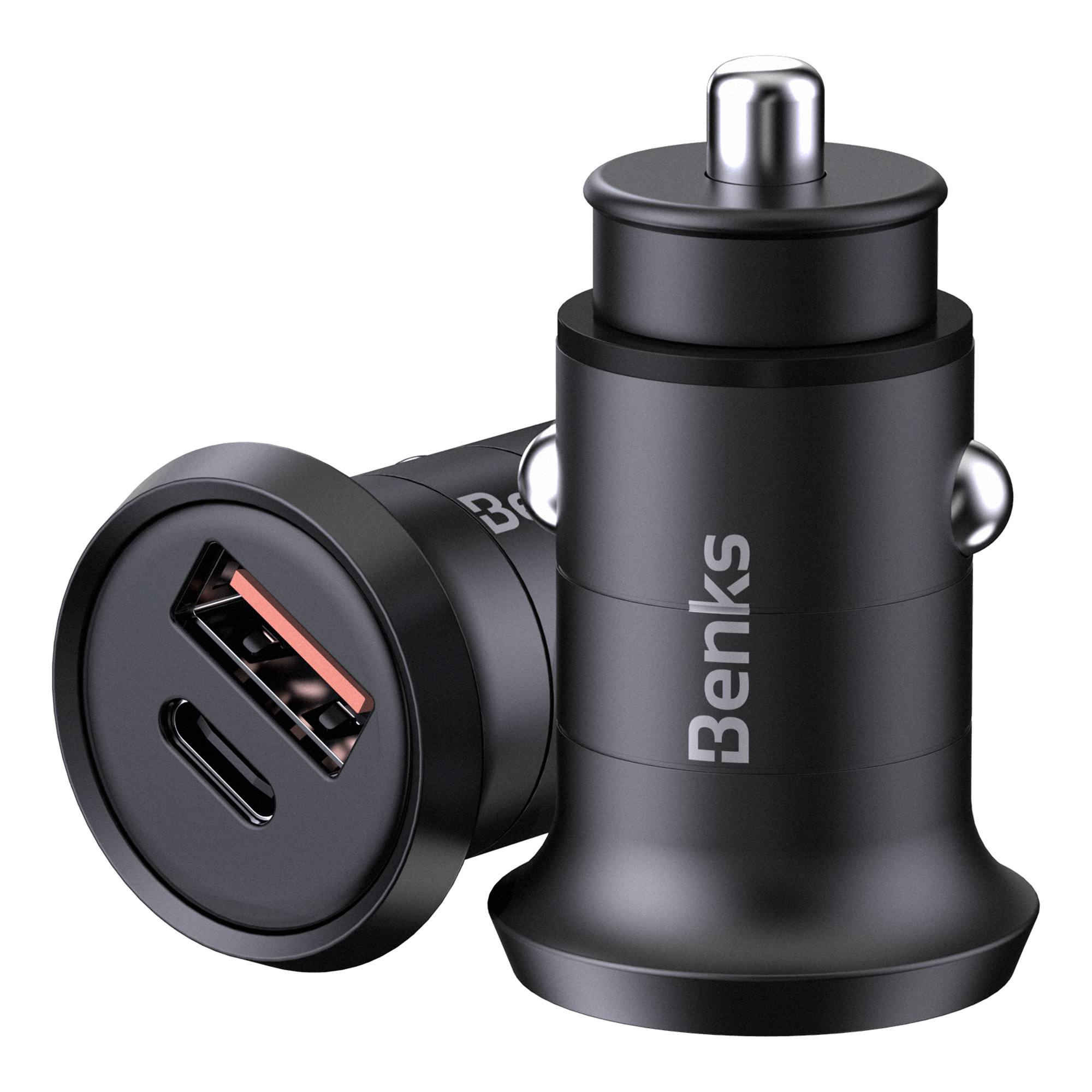 Benks ładowarka samochodowa 30W Power Delivery 1xUsb typu A 1xusb typu C C29