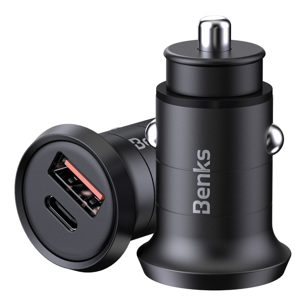 Zdjęcie produktu: Benks ładowarka samochodowa 30W Power Delivery 1xUsb typu A 1xusb typu C C29