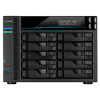 Serwer plików Asustor LOCKERSTOR 10 AS6510T 10-bay, Intel ATOM C3538 Czterordzeniowy 2.1GHz, 8G RAM, 2x10GbE LAN, 2x 2.5GbE LAN, 2x USB 3.2. 2x SSD M.2 NVMe2