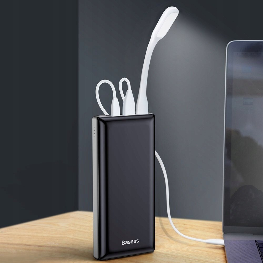 Powerbank Baseus Mini JA, 30000 mAh, 2x USB, 3A, PD, 15W - czarny (PPJAN-C01)