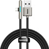 Miniatura zdjęcia: Kabel przewód USB Typ-C kątowy 200cm Baseus Iridescent Super Quick Charge 40W 4A szybkie ładowanie - czarny (CAT7C-C01 )