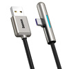 Miniatura zdjęcia: Kabel przewód USB Typ-C kątowy 200cm Baseus Iridescent Super Quick Charge 40W 4A szybkie ładowanie - czarny (CAT7C-C01 )