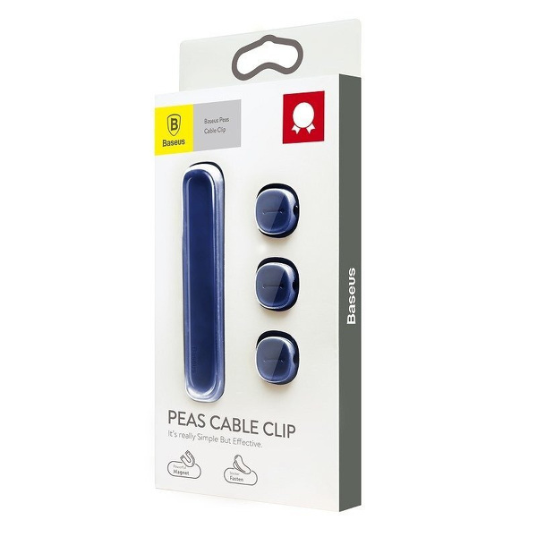 Zdjęcie produktu: Magnetyczny organizer do kabli Baseus Peas ACWDJ-03 niebieski