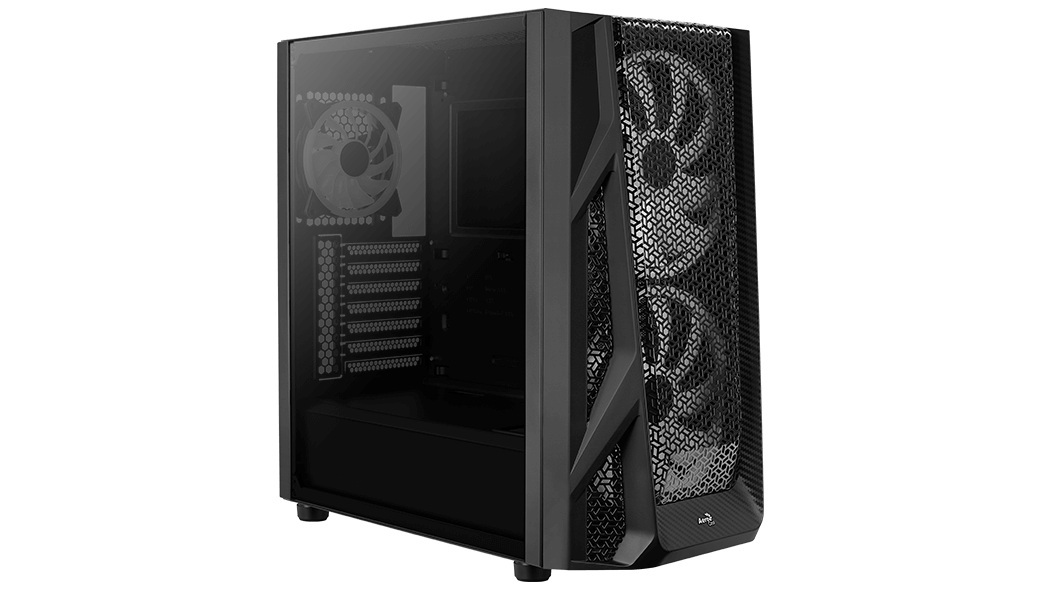 Obudowa do komputera Aerocool PGS AirHawk Mesh Duo-G Black RGB Obudowa do komputera Aerocool PGS AirHawk Mesh Duo-G Black RGB