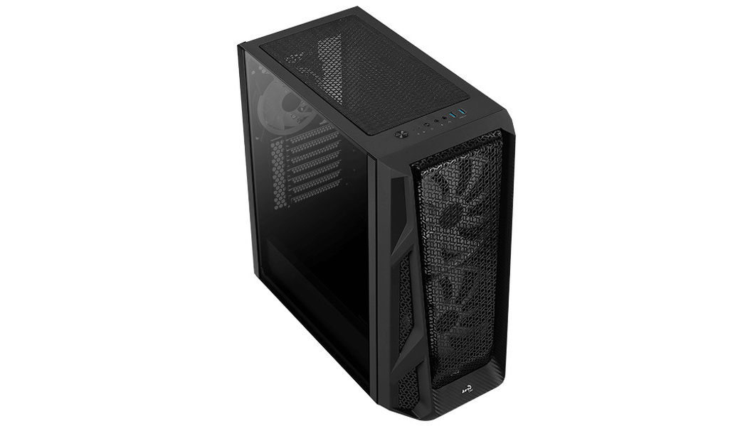 Zdjęcie produktu: Obudowa do komputera Aerocool PGS AirHawk Mesh Duo-G Black RGB Zdjęcie produktu: Obudowa do komputera Aerocool PGS AirHawk Mesh Duo-G Black RGB
