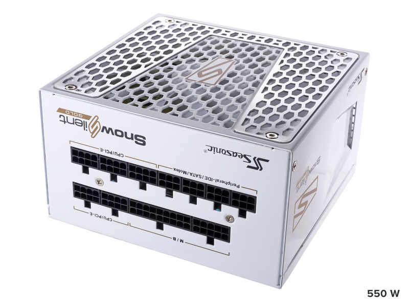 Zdjęcie produktu: Zasilacz Seasonic PRIME Snow Silent Gold Biały 550W