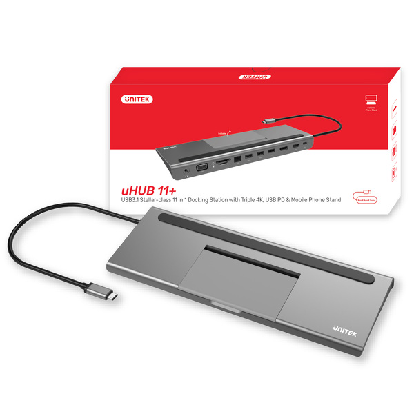 Zdjęcie produktu: Unitek D1022A - 11w1 replikator USB Typ-C to ALL Zdjęcie produktu: Unitek D1022A - 11w1 replikator USB Typ-C to ALL