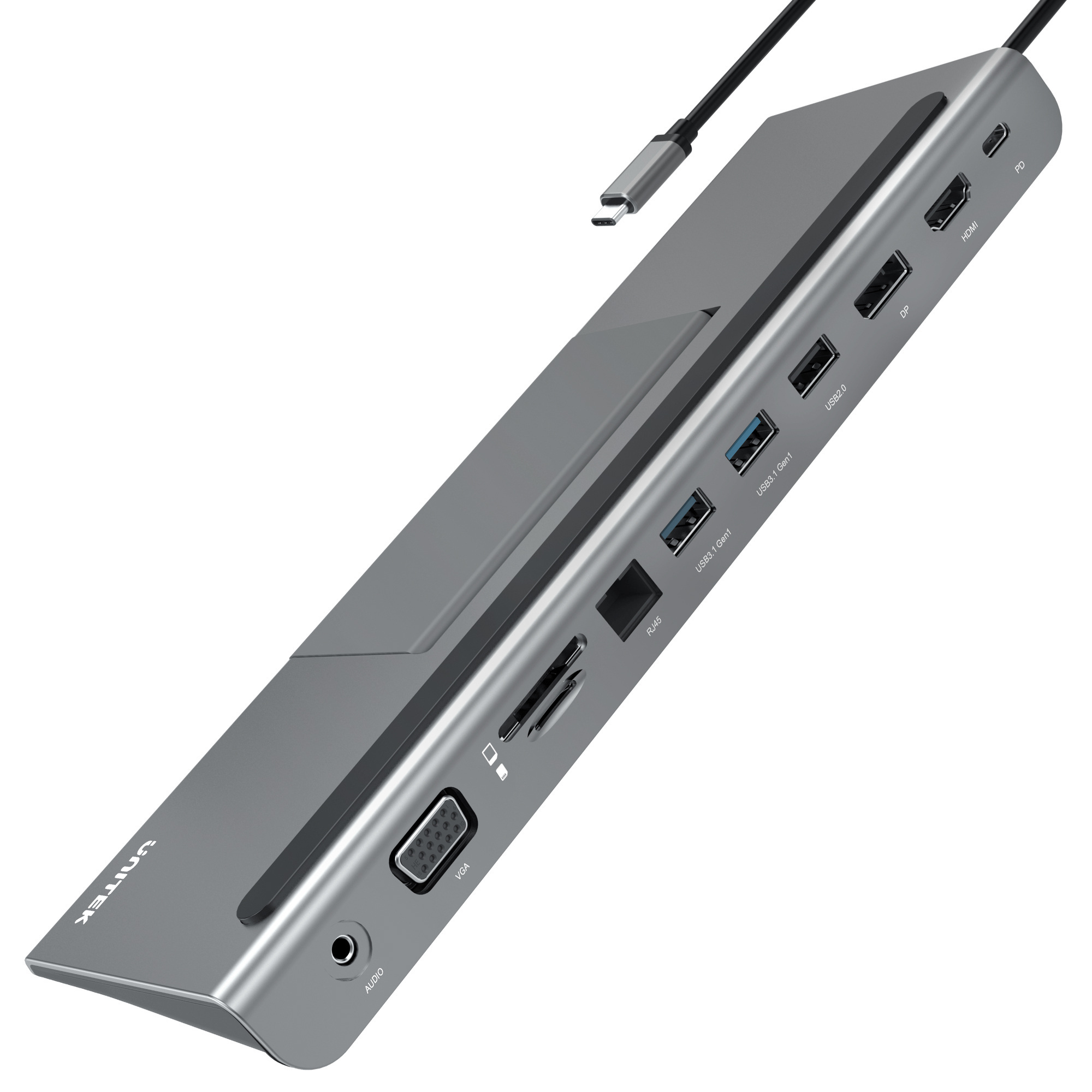 Unitek D1022A - 11w1 replikator USB Typ-C to ALL Unitek D1022A - 11w1 replikator USB Typ-C to ALL