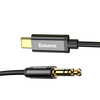 Miniatura zdjęcia: Kabel audio Baseus Yiven M01 USB typ-C / mini-jack (3,5mm) 1,2 m czarny (CAM01-01)