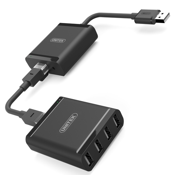 Zdjęcie produktu: Unitek przedłużacz USB 2.0 RJ45 4xUSB Y-2516