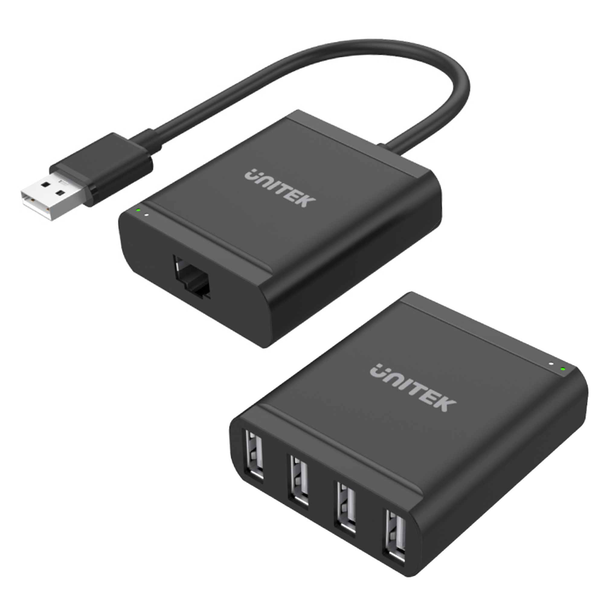 Unitek przedłużacz USB 2.0 RJ45 4xUSB Y-2516