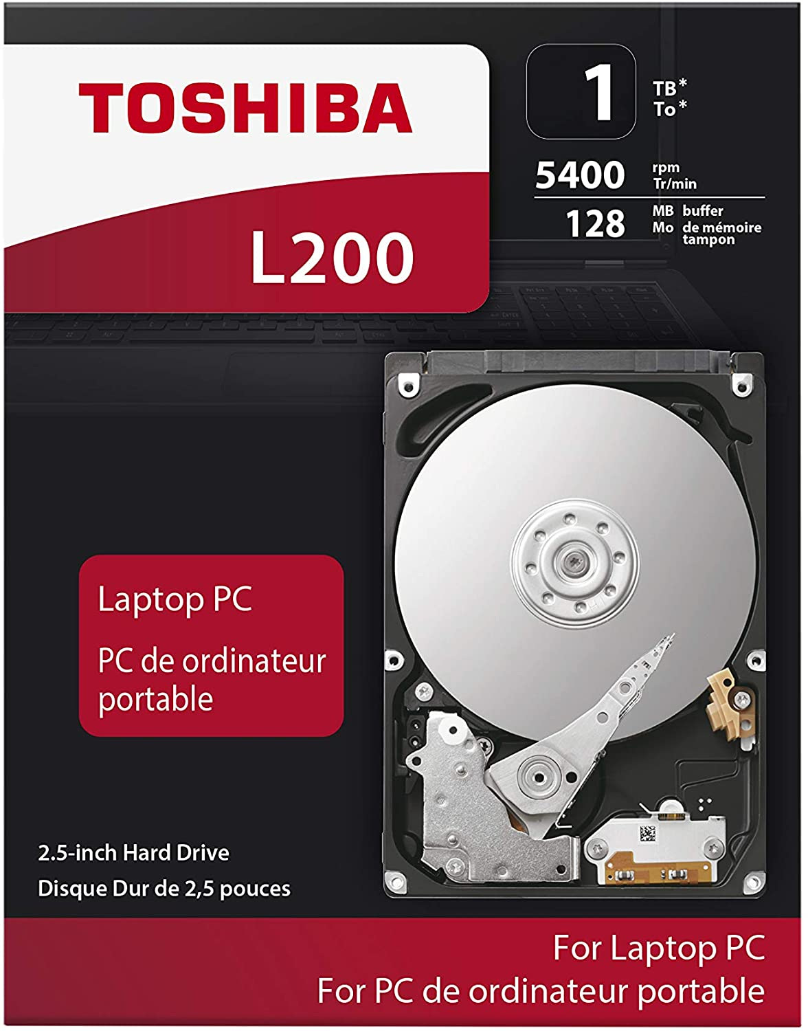 Toshiba L200 Mobile 1TB 2,5" 128MB 5400rpm Slim 7mm SATA III