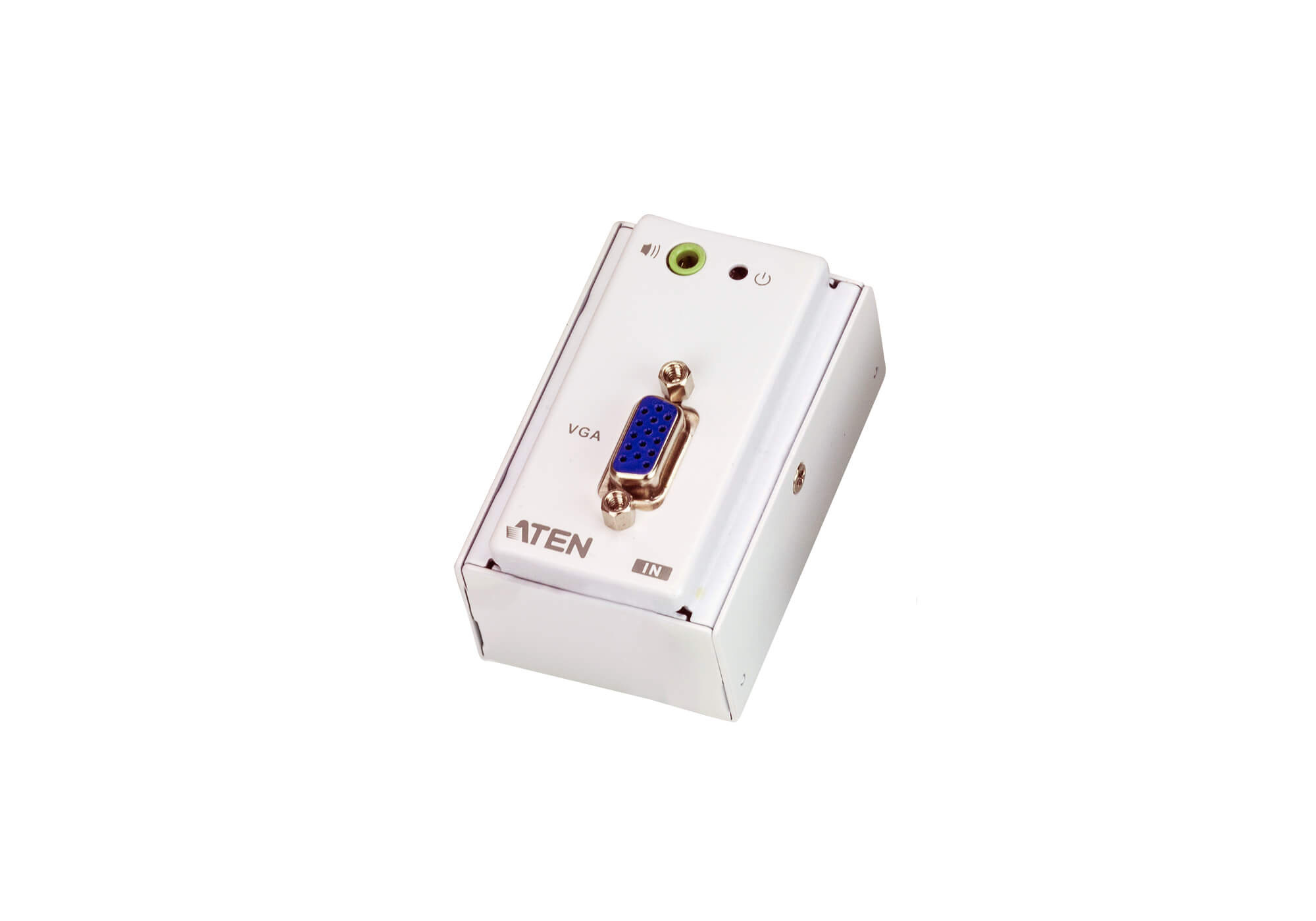 ATEN VGA/Audio Cat 5 Extender with MK Wall Plate VE157-AT-G