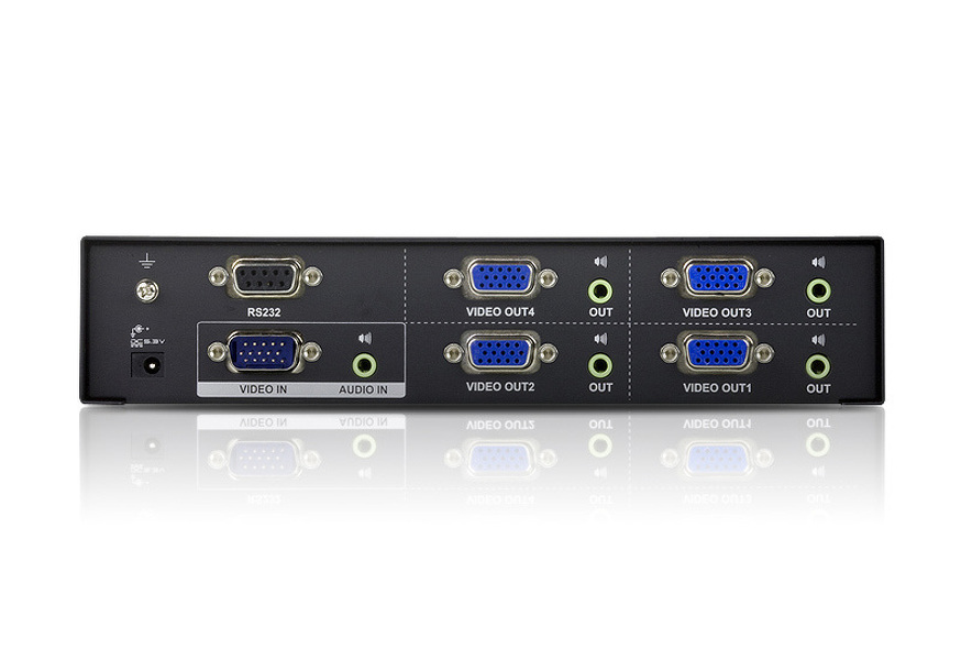 Zdjęcie produktu: ATEN 4-Port VGA/Audio Splitter VS0104-AT-G
