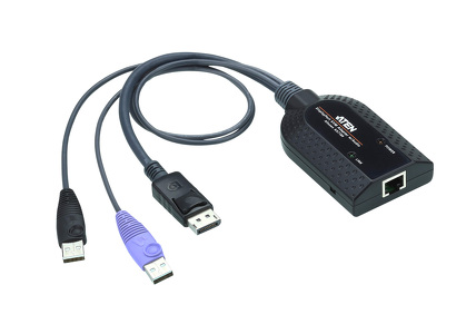 Miniatura produktu: ATEN USB DisplayPort Virtual Media KVM Adapter Cable (Support Smart Card Reader and Audio De-Embedder) KA7189-AX