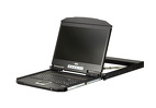 ATEN 1U Ultra Short Depth Single Rail WideScreen LCD Console (USB / HDMI) 1920x1080 CL3700NW-ATA-AG
