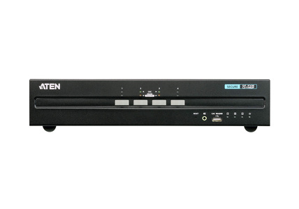 Miniatura produktu: ATEN 4-Port USB DisplayPort Dual Display Secure KVM Switch (PSS PP v3.0 Compliant) CS1144DP-AT-G