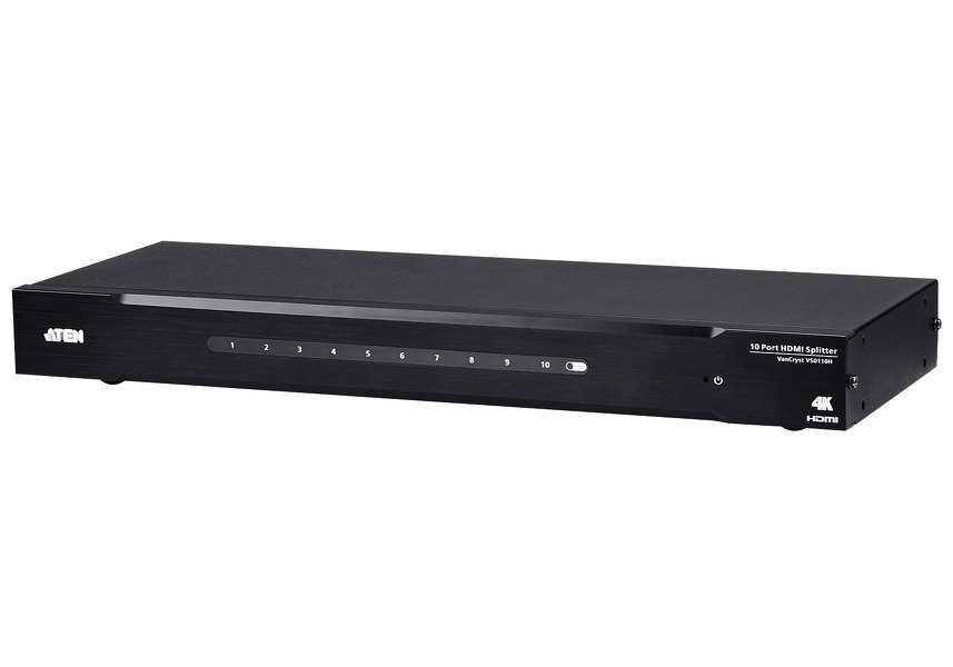 Zdjęcie produktu: ATEN 10-Port 4K HDMI Splitter VS0110HA-AT-G