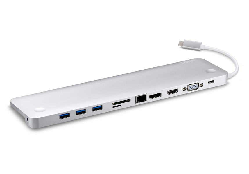 Zdjęcie produktu: ATEN USB-C Multiport Dock with Power Pass-Through UH3234-AT Zdjęcie produktu: ATEN USB-C Multiport Dock with Power Pass-Through UH3234-AT