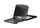 ATEN 1U Ultra Short Depth Single Rail WideScreen LCD Console (USB / VGA) CL3100NX-ATA-AG