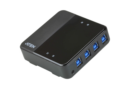 Miniatura produktu: ATEN 4 x 4 USB 3.1 Gen1 Peripheral Sharing Switch US3344-AT