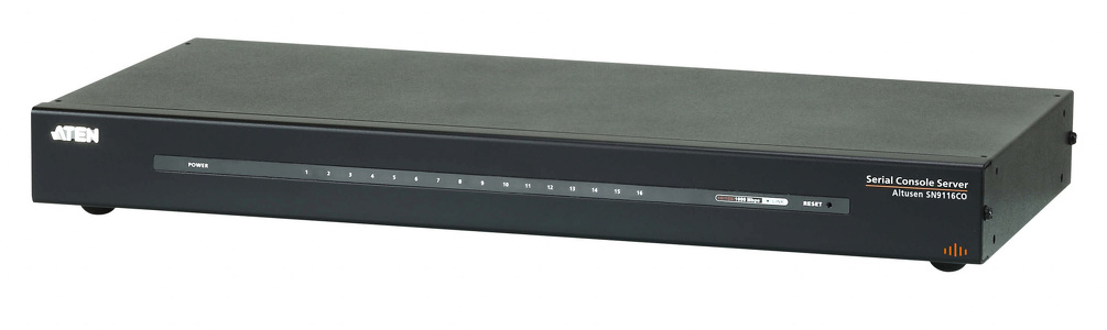 Miniatura produktu: ATEN 16-Port Serial Console Server (Cisco pin-outs and auto-sensing DTE/DCE function) SN9116CO-AX-G