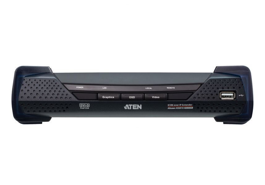 Zdjęcie produktu: ATEN DVI Dual Link KVM over IP Extender KE6910-AX-G Zdjęcie produktu: ATEN DVI Dual Link KVM over IP Extender KE6910-AX-G