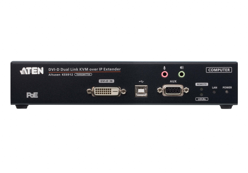 Zdjęcie produktu: ATEN DVI Dual Link KVM Over IP KE6912T-AX Zdjęcie produktu: ATEN DVI Dual Link KVM Over IP KE6912T-AX