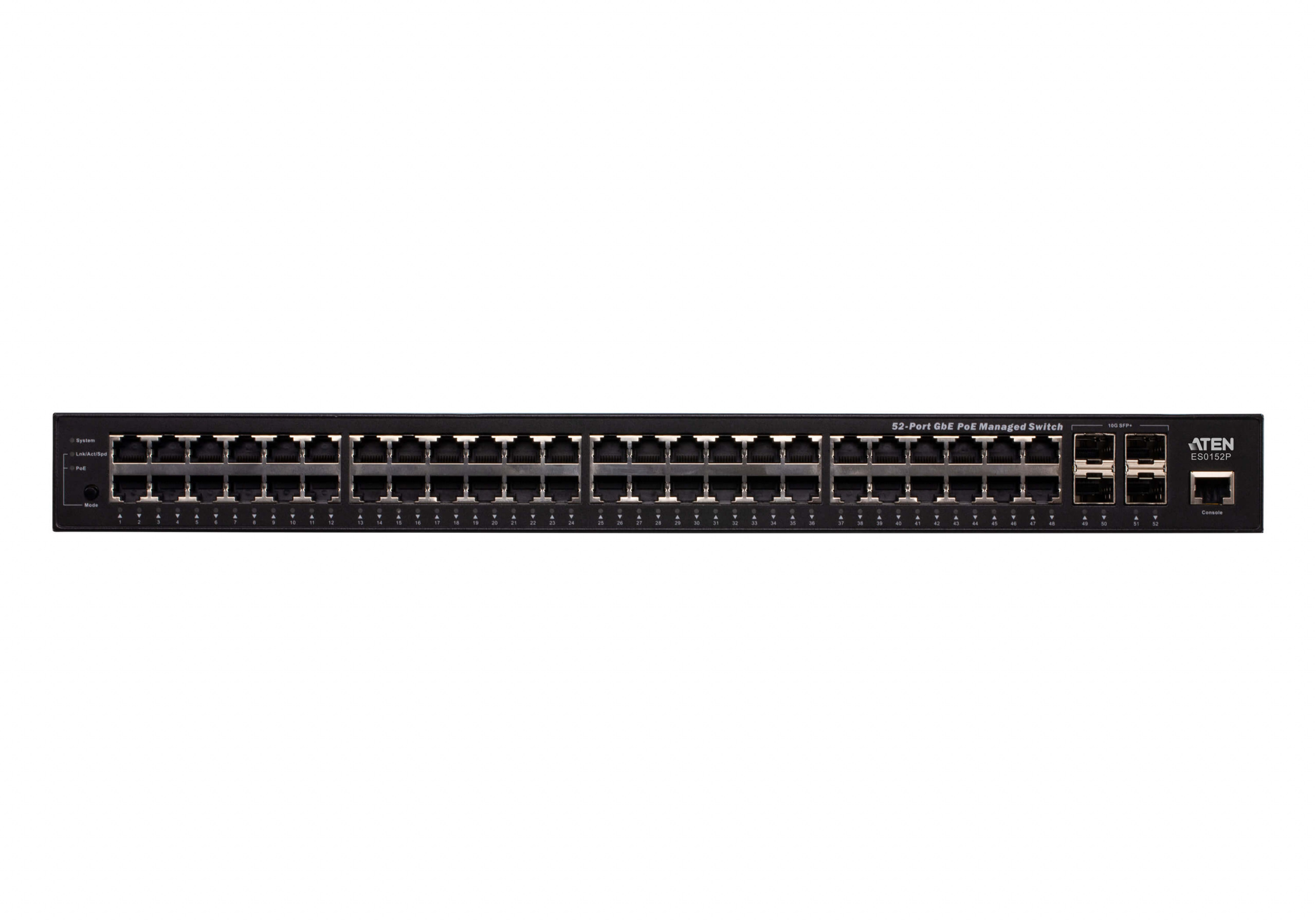 ATEN 52-Port GbE PoE Managed Switch ES0152P-AX-G ATEN 52-Port GbE PoE Managed Switch ES0152P-AX-G