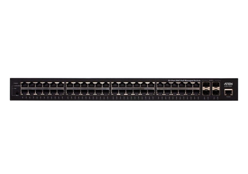 Zdjęcie produktu: ATEN 52-Port GbE PoE Managed Switch ES0152P-AX-G Zdjęcie produktu: ATEN 52-Port GbE PoE Managed Switch ES0152P-AX-G