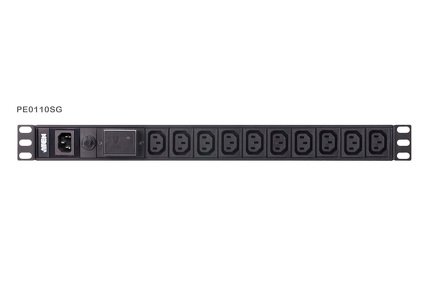 Miniatura produktu: ATEN Basic 1U PDU with surge protection 10A PE0110SG-AT-G