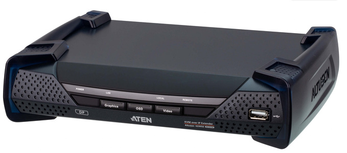 Miniatura produktu: ATEN 4K DisplayPort Single Display KVM over IP Extender (Reciever) KE9950R-AX-G