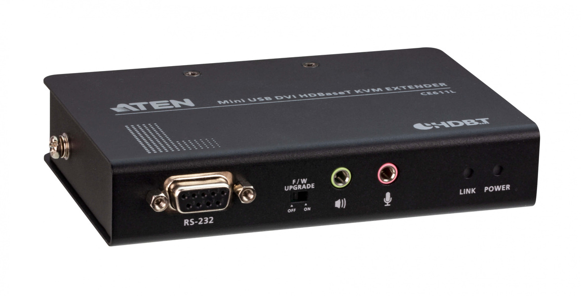Zdjęcie produktu: ATEN Mini USB DVI HDBaseT KVM CE611-AT-G