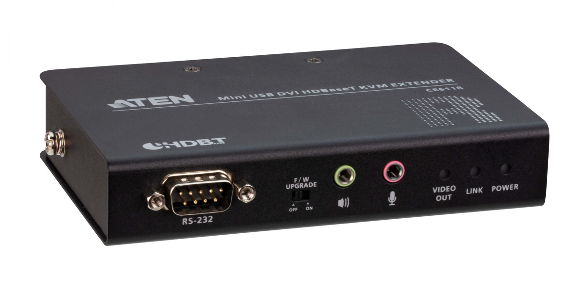 Zdjęcie produktu: ATEN Mini USB DVI HDBaseT KVM CE611-AT-G