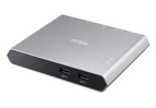 ATEN 2-Port USB-C Dock Switch with Power Pass-through US3310-AT