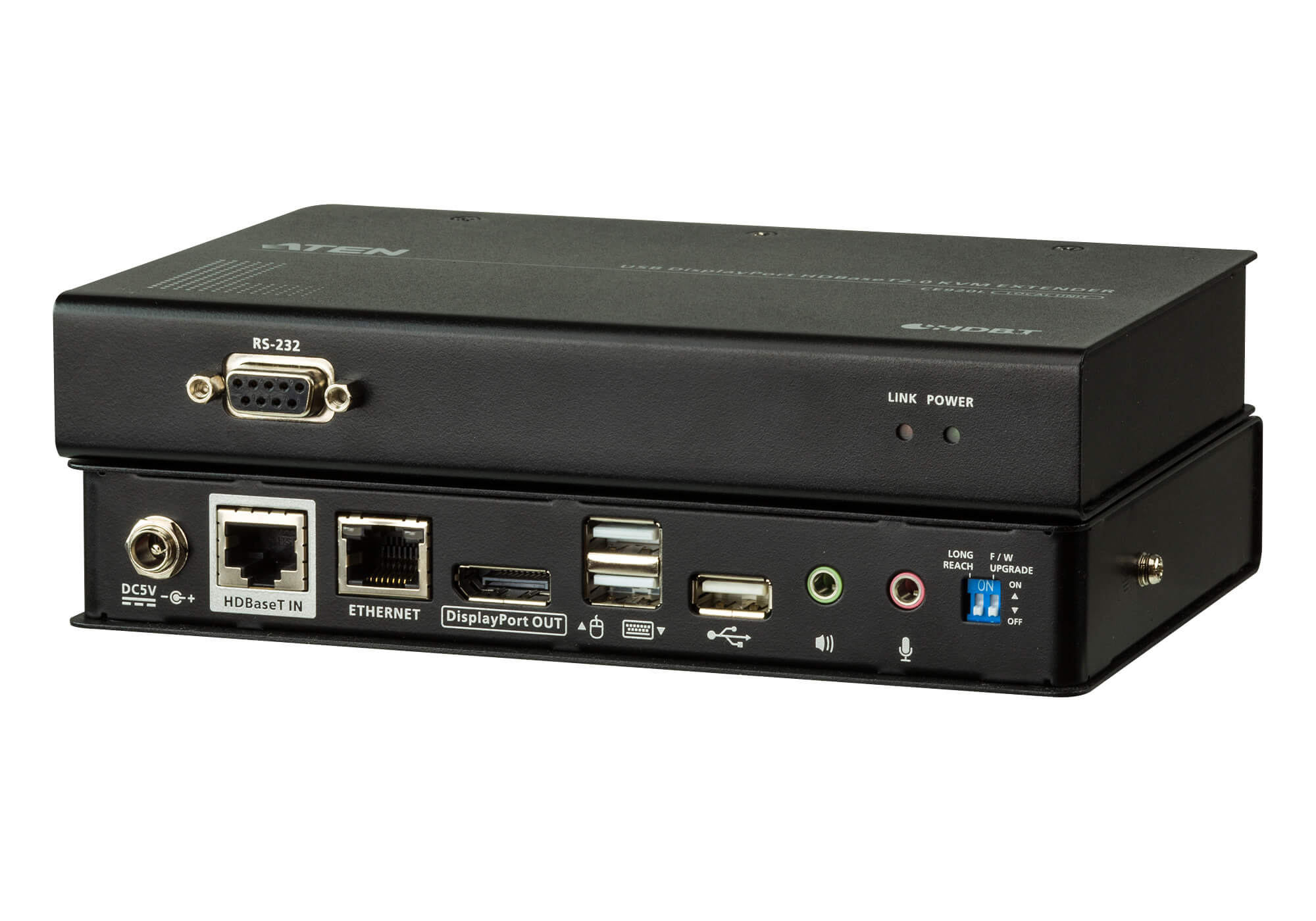 ATEN USB DisplayPort HDBaseT2.0 KVM Extender, 4K@100m CE920-AT-G