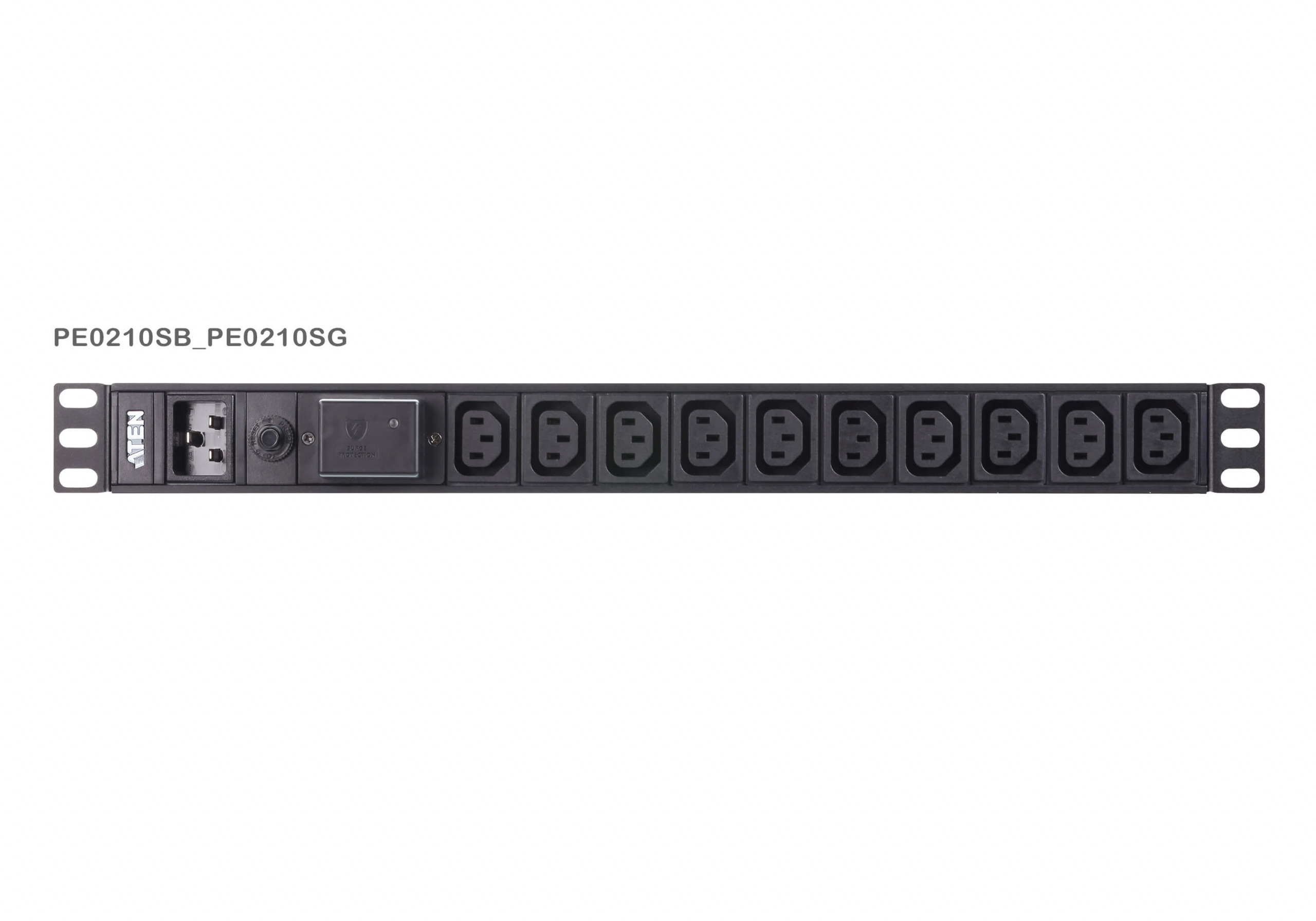 ATEN Basic 1U PDU 16A PE0210SG-AT-G