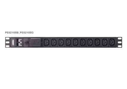 Miniatura produktu: ATEN Basic 1U PDU with surge protection 16A PE0210SG-AT-G