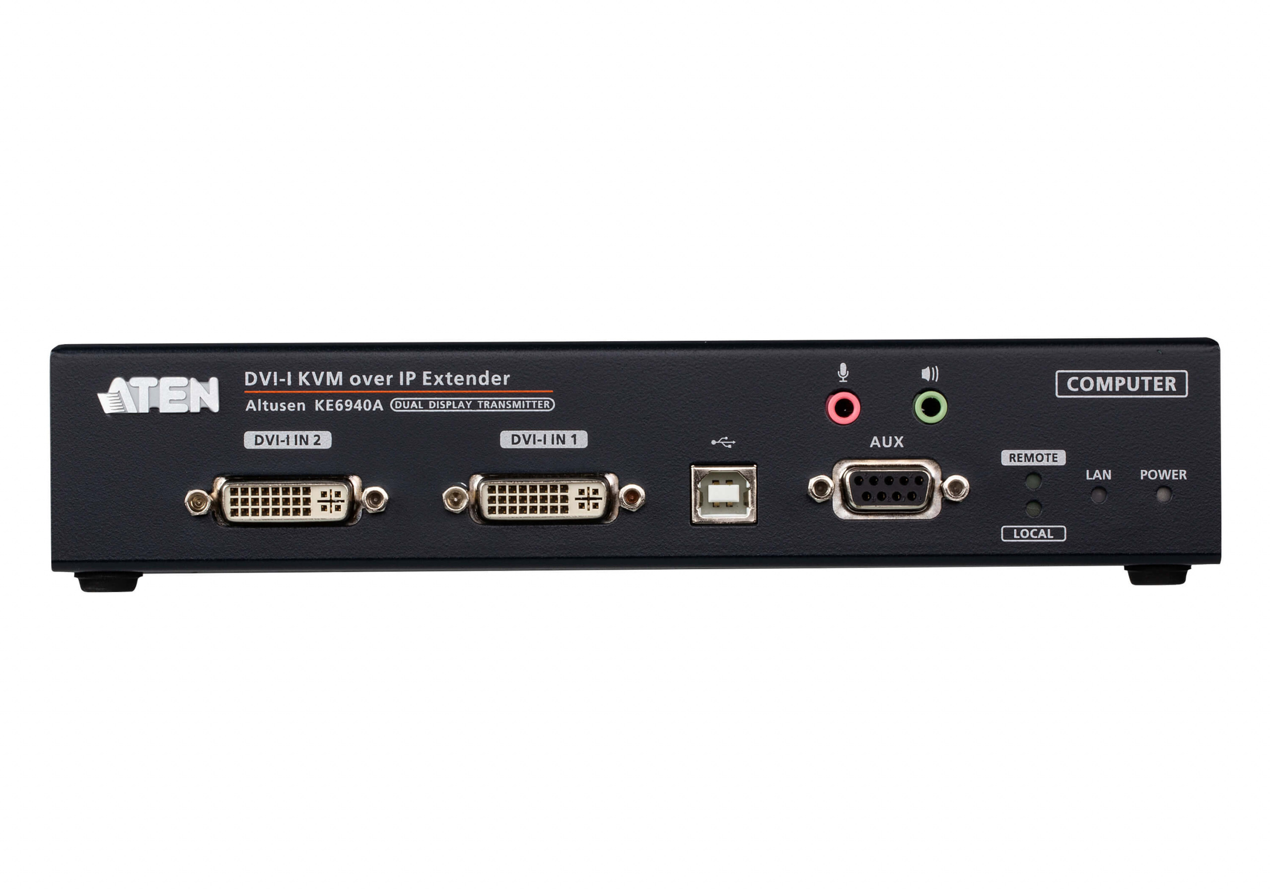 ATEN DVI-I Dual Display KVM IP KE6940AT-AX-G