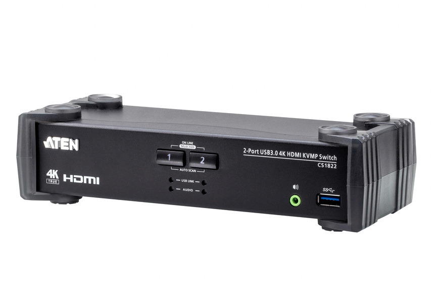Zdjęcie produktu: ATEN 2-Port USB3.0 4K HDMI KVMP CS1822-AT-G Zdjęcie produktu: ATEN 2-Port USB3.0 4K HDMI KVMP CS1822-AT-G
