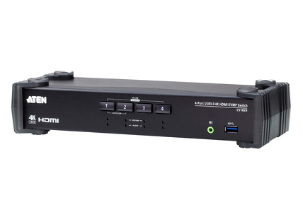 Miniatura produktu: ATEN 4-Port USB3.0 4K HDMI Dual Display KVMP Switch CS1824-AT-G
