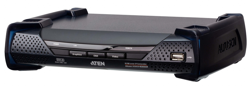 Miniatura produktu: ATEN 2K DVI-D Dual-Link KVM over IP Receiver with Dual SFP KE6920R-AX-G