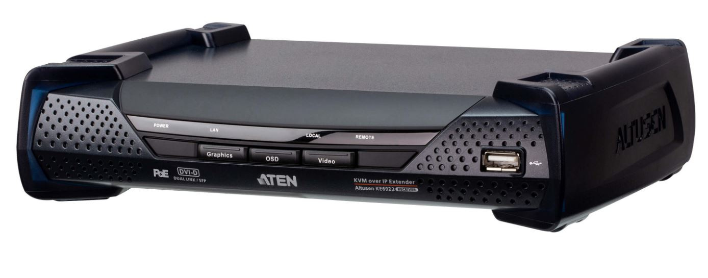 ATEN 2K DVI-D Dual-Link KVM IP KE6922R-AX