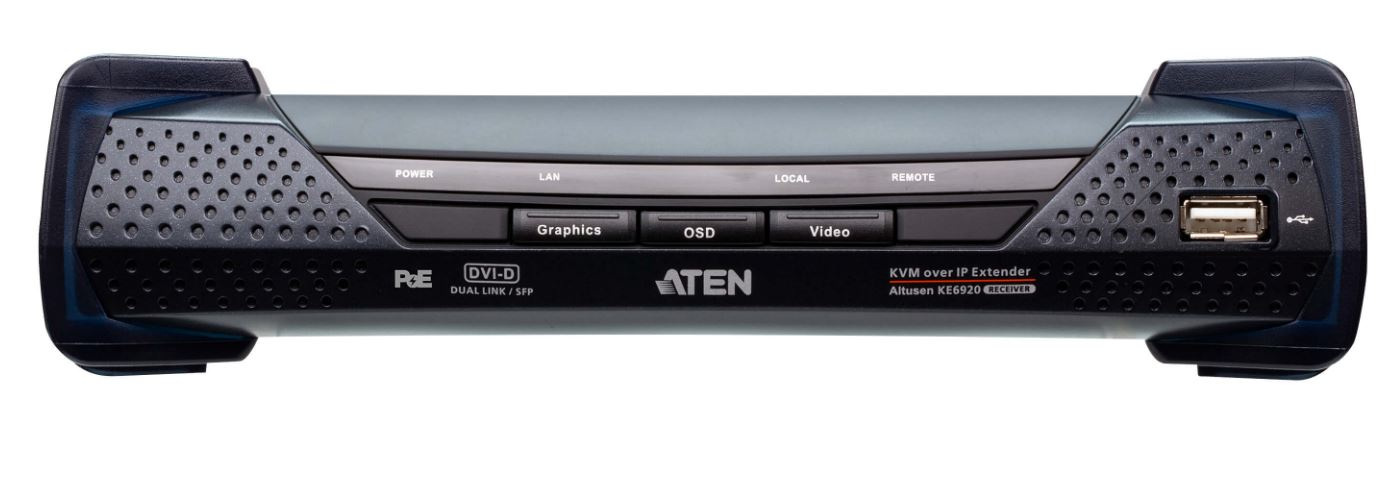 ATEN 2K DVI-D Dual-Link KVM IP KE6922R-AX