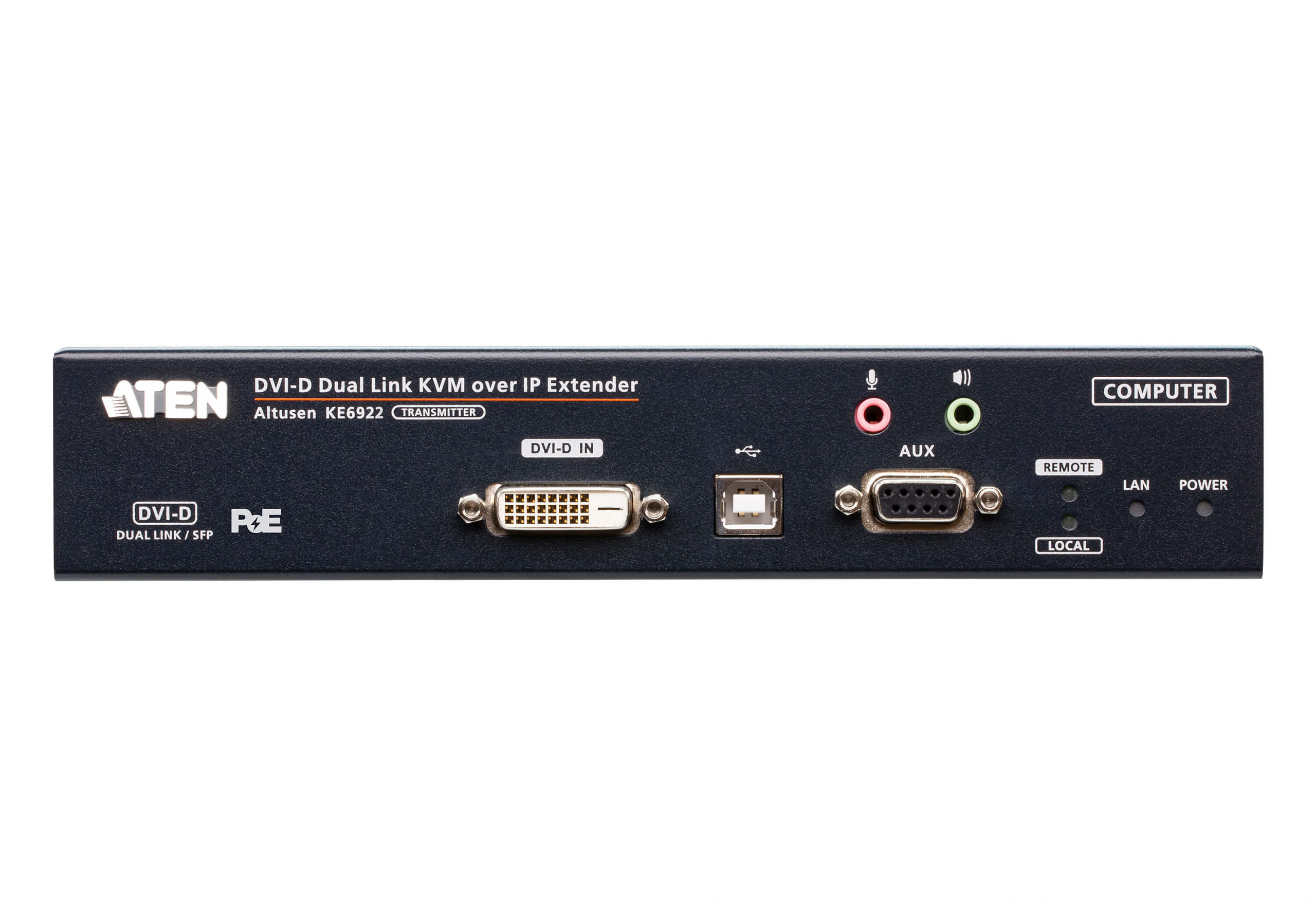 ATEN 2K DVI-D Dual-Link KVM IP KE6922T-AX
