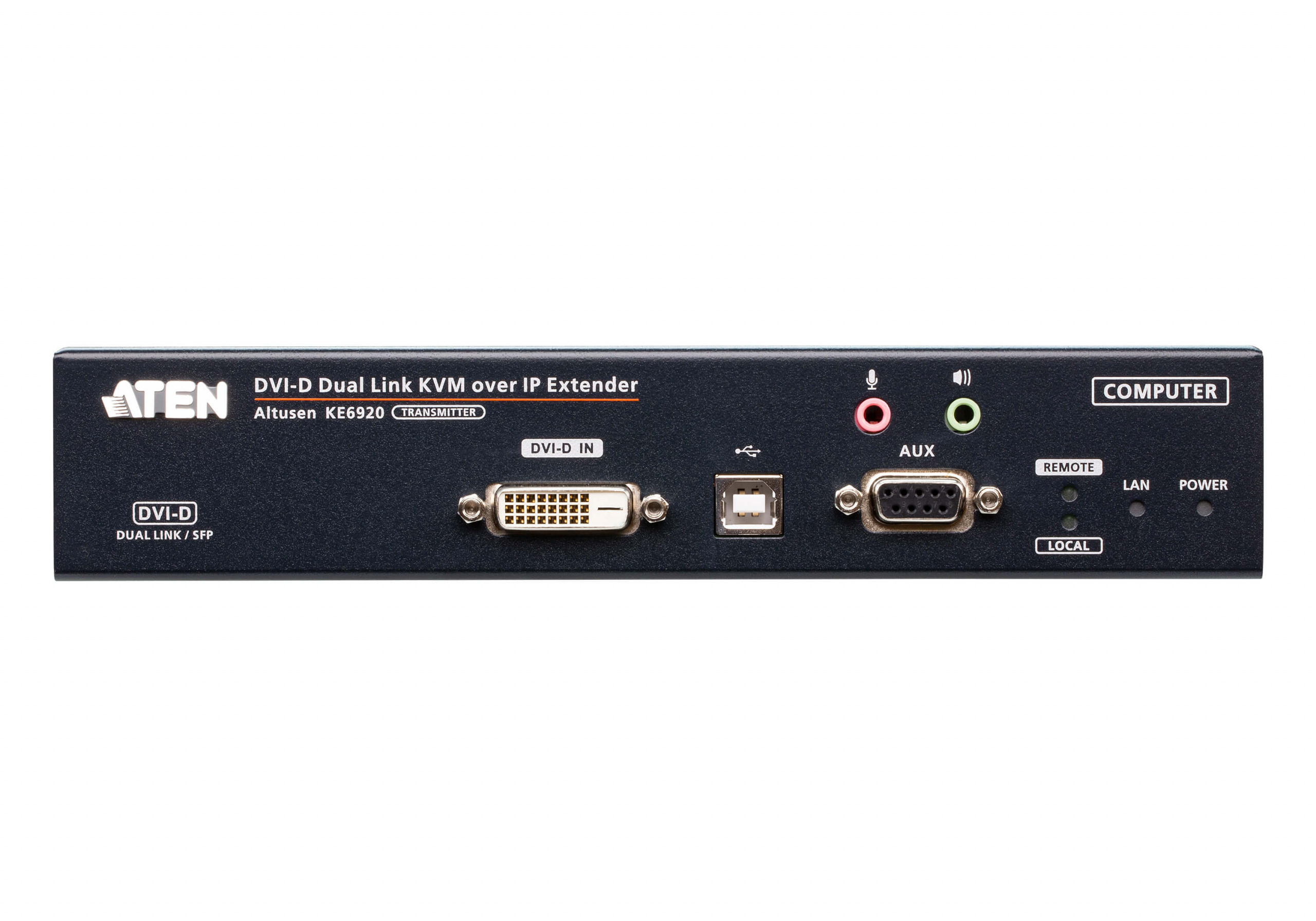 ATEN 2K DVI-D Dual-Link KVM SFP KE6920T-AX-G