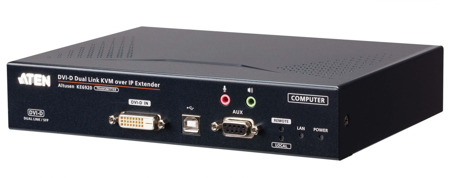 Zdjęcie produktu: ATEN 2K DVI-D Dual-Link KVM SFP KE6920T-AX-G